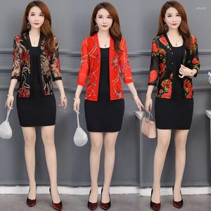 Jackets femininas Mulheres verão Camisas de proteção solar Cardigan Cardigan Feminino Vintage Floral Print Holiday Beach Lady Boho Blusa Top Clothing