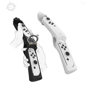 Game Controllers Gun Shape Handgrip Sense Joystick For Switch NS/NS OLED Controller Gamepad Joypad Hooting Games Dropship