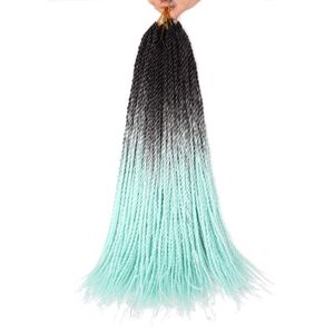 24 Inch Senegalese Twists Hair pre looped Long Micro Havana Twist Crochet Braids 30 Strands/Pack Synthetic Natural Looking Hair Extensions LS23B
