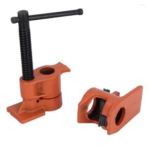 Professional Hand Tool Sets 1/2 Inch Heavy Duty Pipe Clamp Vise Fixture Set Woodworking Kit Drill Bit Wood Gluing Clamps Access