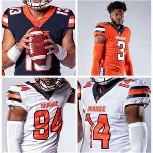 SJ NCAA KOLEJ FORMANS SYRACUSE Orange 21 Moe Neal 28 Jarveon Howard 80 Taj Harris 82 Nykeim SJ Hnson 2 Eric Dungey Özel Futbol Dikişli