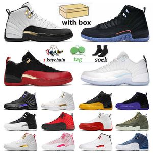 High quality Jumpman 12 XII Men FIBA Basketball Shoes Low Easter Super Bowl Twist 12s OvO Sneakers Trainers Stone Blue Royalty Women Sports OG designer shoes