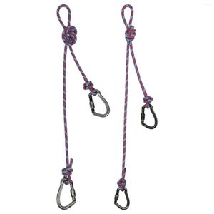 Utomhus Gadgets Professionell säkerhet LANYARD Klättringsele Rappelling ställning Sling Bälte karabinerkrokar skyddande sladdutrustning