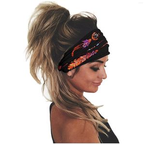 Pałąki nagłówki do ćwiczeń włosów dla kobiet opaska na głowę elastyczna opaska głowa drukarnia