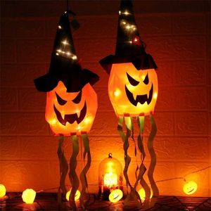 Weihnachtsdekorationen Halloween Kürbis Geist LED blinkende Hängeleuchte Halloween Party für Zuhause Dress Up leuchtende Lampe Horror Party Dekoration 220926