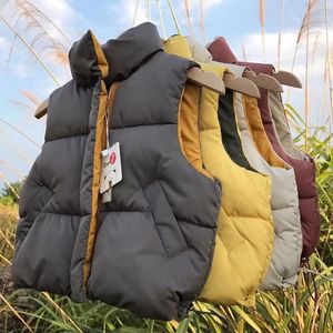 Herbst Winter Kinder Weste Mäntel Mädchen Warme Westen Jungen Verdicken Weste Kinder Oberbekleidung Weste Baumwolle Jacken Unisex 2-8Y 20220926 E3