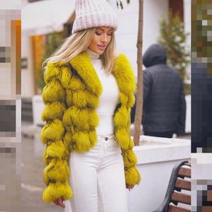 Женские меховые изделия Fursarcar Winter Jackets Real Natural Poat Толкое теплое тело искреннее изумление с воротником 220926