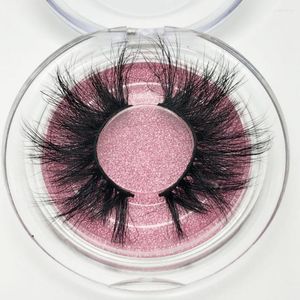 False Eyelashes Makeup 5D Mink Lashes Fluffy Soft Wispy Natural Cross Eyelash Extension Reusable 25mm
