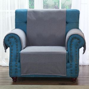 Stol täcker elastisk kärlekssoffa med fickor Anti-Slip Recliner Seat Couch Polyester Slipcovers för vardagsrummet