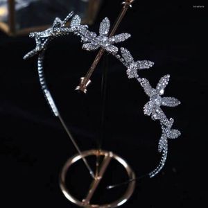 Headpieces Simple Star Crystal Brides Tiaras pannband flickor h￥rband br￶llop h￥rtillbeh￶r