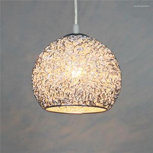 Lampy wiszące nowoczesne diody LED 18 cm kolorowa metalowa lampa kulkowa lekka nordycka kawiarnia mieszka