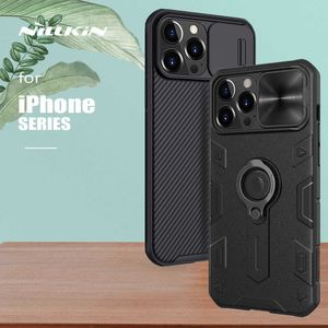 Cell Phone Cases Nillkin for iPhone 14 13 12 11 Pro Max Camshield Armor Lens Cover Slide Camera Case for iPhone 14 Plus 13 11 Pro Max 12 Mini 8 T220921