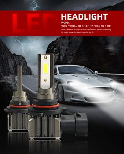 Car Light Bulbs H4 H7 H8 H3 H11 H1 9005 9006 HB3 HB4 LED Headlight for Car Lamp Turbofor Auto 12V 16000LM CANBUS