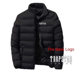 Men's Down Parkas Trapstar London Winter Stand Collar Cotton Jackets Long Sleeves Zipper Hoodies Windbreaker Outwear Tops Clothing 220924