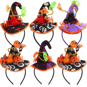 Decorazioni natalizie Halloween Headbands Witch Hat Headband Party Boppers per forniture in costume Giovani Black Dlenge 2 BDesports AMTJJ