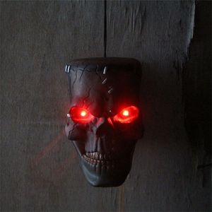Dekoracje świąteczne Halloweenowe zabawki elektryczne Horror INDUKCJA INDUKCJA Świeysk Skull -Fool's Tricky Rops 220922