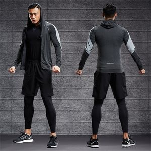 Herrspårar torr fit träning sportkläder set gym fitness kompression sport kostym jogging tight sportkläder kläder 4xl5xl överdimensionerad hane 220924