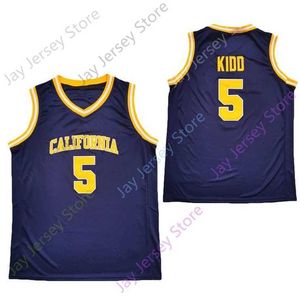 Mitch 2020 New NCAA California Golden Bears Jerseys 5 Jason Kidd College Basketball Jersey Navy Size Youth Adult All Stitched