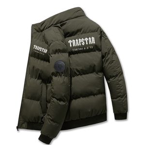 Parkas en duvet pour hommes rembourrés TRAPSTAR imprimé veste automne et hiver chaud coupe-vent grande taille col St court 220924