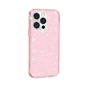 Pink Cover PC оптовых-Новый Slim Fit Pink Glitter Clear Chane для iPhone плюс Pro Max Soft TPU PC Back Cover