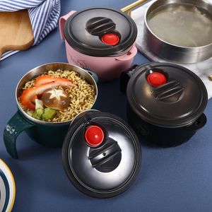 Bento Boxes Instant Noodle Bowl Lunch Box Students School Rostfritt stål Keep Warm Isolation Tabellery Vuxen Termisk behållare 220923