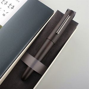 Canetas -tinteira madeira jinhao 9056 caneta de tinta preta de gin￡stica de gin￡stica do escrit￳rio de papelaria suprimentos de canetas de tinta 220923