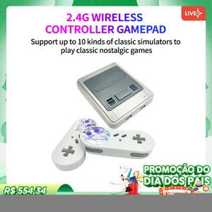 Oyun Denetleyicileri Joysticks Gogocat Retro Oyun Konsolu Emülatörü 64G HD PS1/SNES/MAME/Süper Nintendo Switch/Arcade/Kablosuz Denetleyici 10000 TV Kutusu Hediyesi T220916