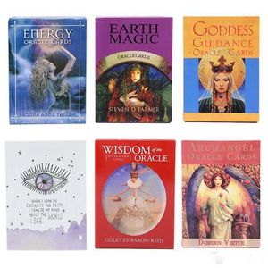 Fabrika Direct İngilizce Versiyon Tarot Tahta Oyunu Romantik Melek Okuma Kader Oracle Kart Grubu Gizemli Kart Ücretsiz UPS ZM926