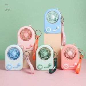 Electric Fans Summer Outdoor Mini Fan Girl USB RECHAREBLEABLE DESKTOP FANS Bekväm handhållen Portable Pocket Small Fan Charging Treasure T220924