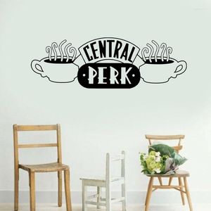 Adesivi murali Grande adesivo centrale Perk Friends Logo Tv Show Coffee Decal Cafe Kitchen Dining Room Decor