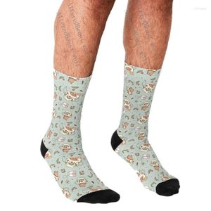 Men's Socks Funny Guinea Pig And Capybara Harajuku Men Happy Hip Hop Novelty Cute Boys Crew Casual Crazy For