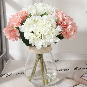 Fiore di ortensia artificiale 47 cm di seta finta singolo tocco reale ortensie per centrotavola matrimonio fiori decorativi per feste a casa