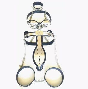 Chastity Devices Set Stainless Steel Chastity Belt Female Pants Sex Bondage Restraints Slave Toys Adult Products For Male