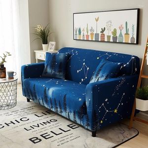 Chaves de cadeira Sky Sky Galaxy Print Sofá Cover Night Forest Couch Flor