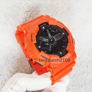 LED Digital Watch ELOJ HOMBRE Army Sports Sports Quartz Mashulino Band 110 Waterproof GA Wriswatch Dual Display GMT Sports