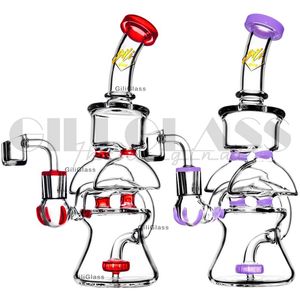 Bongos De Água De Vidro Bong Pipes Engraçado elefante bonito Tubulação de água de fumar grosso com bacia de cerâmica unha cúpula de unhas Hity Hitman Dab Rig Oil