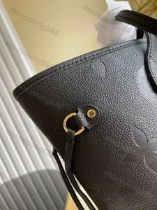 10a Top Tier Mirror Quality Mm Shopping Bag Womens Real Leather Black Purse Letter Prossed Tote Luxury Digner Handbag Composite Shoulder Bag med små Pouchlnxs