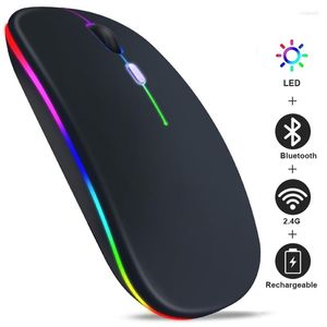 Mice Bluetooth Mouse Wireless Silent Computer LED Backlit Mause USB Ergonomic Gaming Rechargeable For Laptop PC