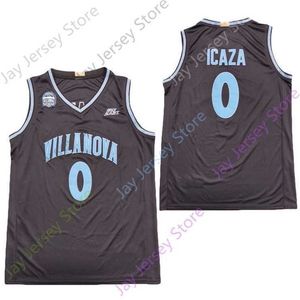 Mitch 2020 New NCAA Villanova Wildcats Maillots 0 Icaza College Basketball Jersey Noir Taille Jeune Adulte Tout Cousu