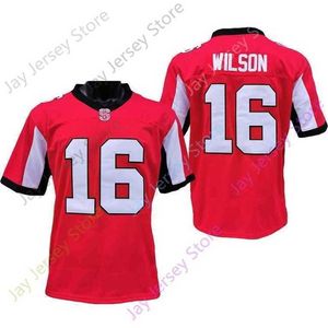 Mitch 2020 neue NCAA NC State North Carolina Wolfpack-Trikots 16 RUSSEL WILSON College-Football-Trikot, Rot, Größe für Jugendliche und Erwachsene