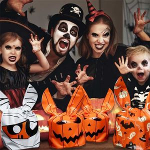 Dekoracje świąteczne Halloweenowe torby na cukierki Halloween Dekoracja na domową sztuczkę lub traktowanie dzieci Favors Horror Party Materia Dypkin Bat Bag 220926