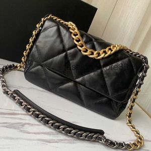 evening Bags 2022 Luxury handbags designer 19 bag women fashion top quality lambskin soft leather tote purse crossbody metal chain flap shou