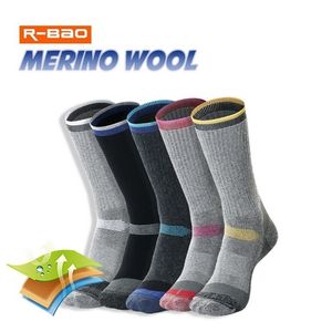 Erkek Çoraplar 2 Çift Merino Yün Termal Erkekler İçin Kış Kış Sıcak Kayak Yürüyüş Sporları Dış Mekan Termosocks Kalın M L XL 220924