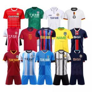 Os principais f￣s personalizam camisas de futebol de futebol 2022 Copa do Mundo Quick Dry Polysters Sportswear Men use uniformes