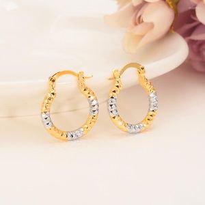 Hoop Earrings Bangrui Two Tones Golden Girls Dubai Gold Turkish Egyptian Algeria Moroccan Saudi