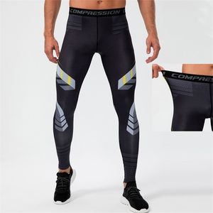 Herrbyxor som kör kompressionslegeringar sport snabbtorkande tights stretch training gym fitness tryck män jogger byxor 220924