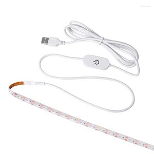 STRIPS MACHINE DE CORTELHA LED LED TRILHA DURO DURADO E resistente à sujeira impermeável 2835 5V Pasta portátil Banda de lâmpada USB