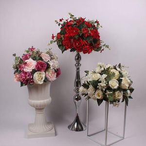 Decorative Flowers Table Flower Ball Wedding Centerpiece Backdrop Decor Partyroad Lead Wall El Silk Arrangement