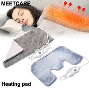 Electric Home Heaters Shoulder Pad Neck Back Spine Pain Massage Relief Intelligent 3 Hot Settings Winter Warmer Safe Flannel Pad