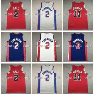 GLA 2021 Men Basketball DeMar 11 DeRozan Jersey Lonzo 2 Bola 2 Cade Cunningham Jerseys